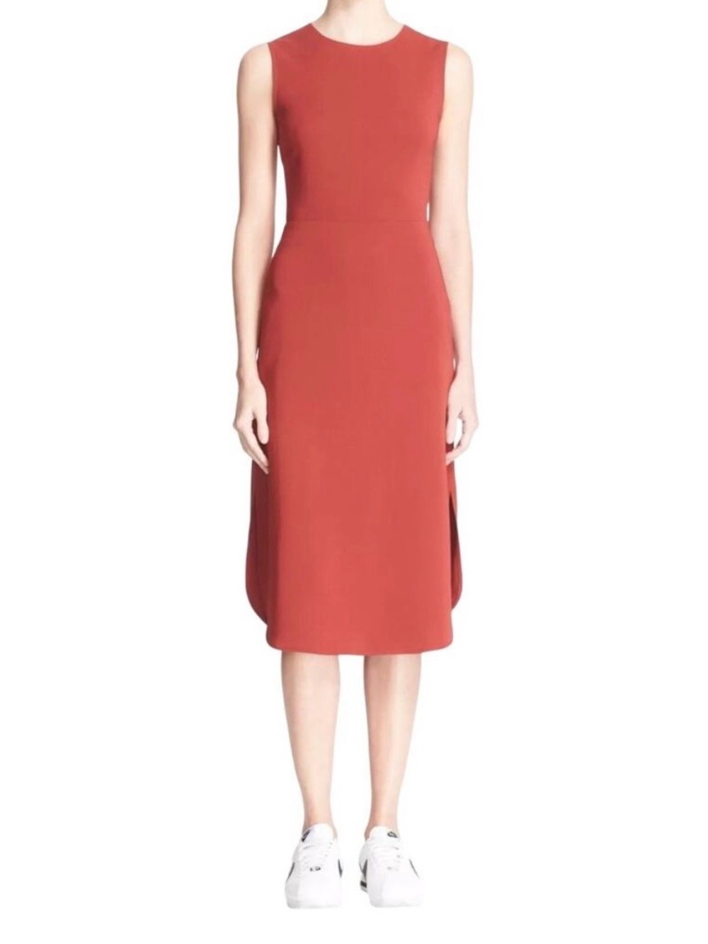 NWT A.L.C. Jocelyn Cutout Sheath Knee-Length Sleeveless Dress Raspberry Red 6